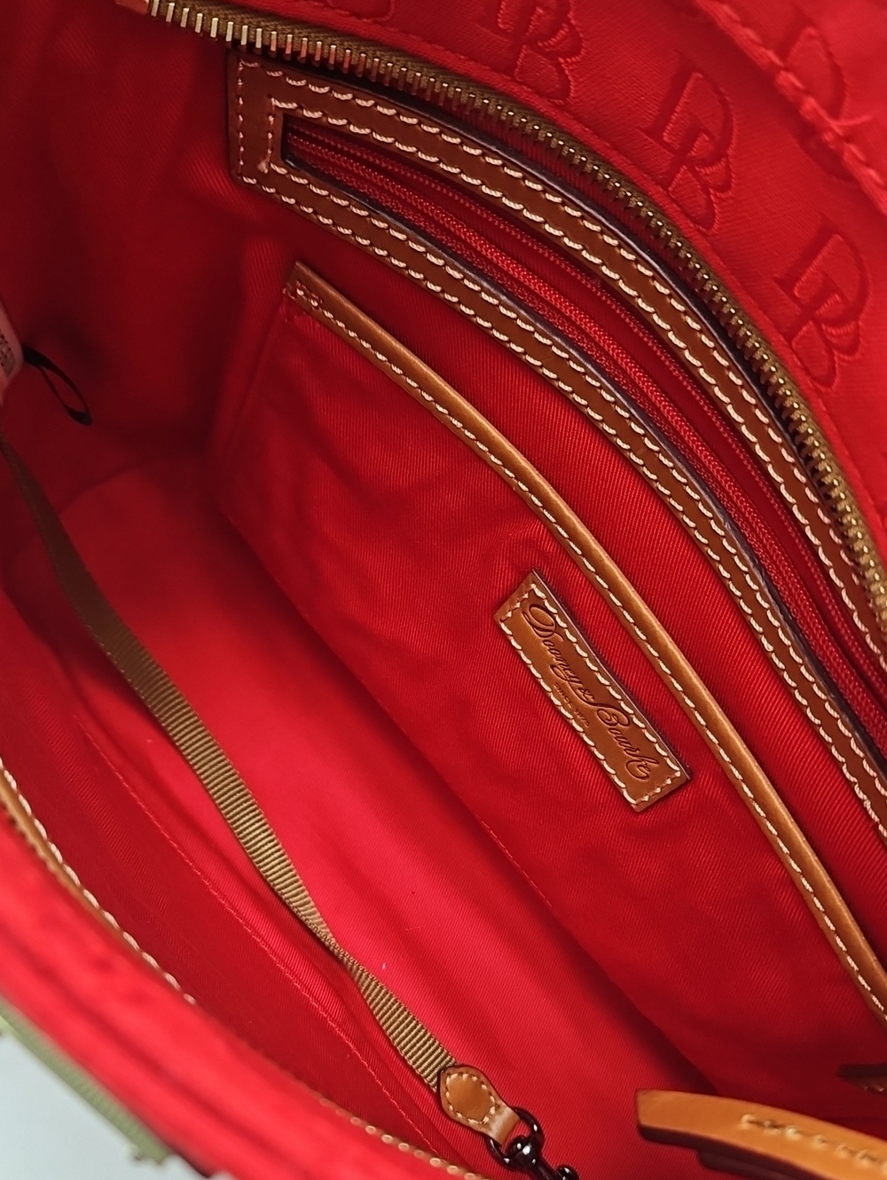 🌹 BIG WEEKEND SALE Dooney & Bourke Red Richmond Shopper Tote - Picture 9 of 16